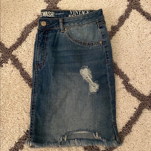 New York Rewash Brand denim skirt - Picture 4 of 5